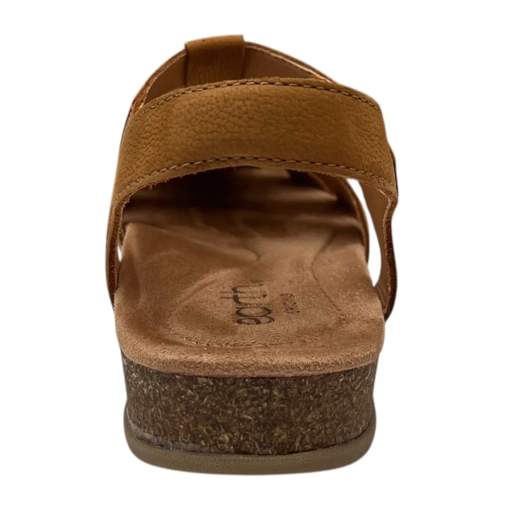 Earth Birdy Women's Leather Fisherman Sandals Size 7.5‎ Brown-Tan Arch Support